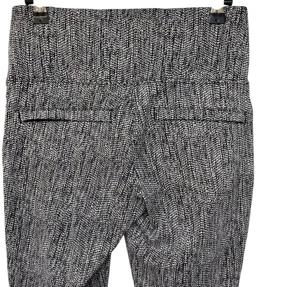 Athleta Delancey Textured Moto Tight S Black White Pull On Legging Zip Pockets - Picture 6 of 7